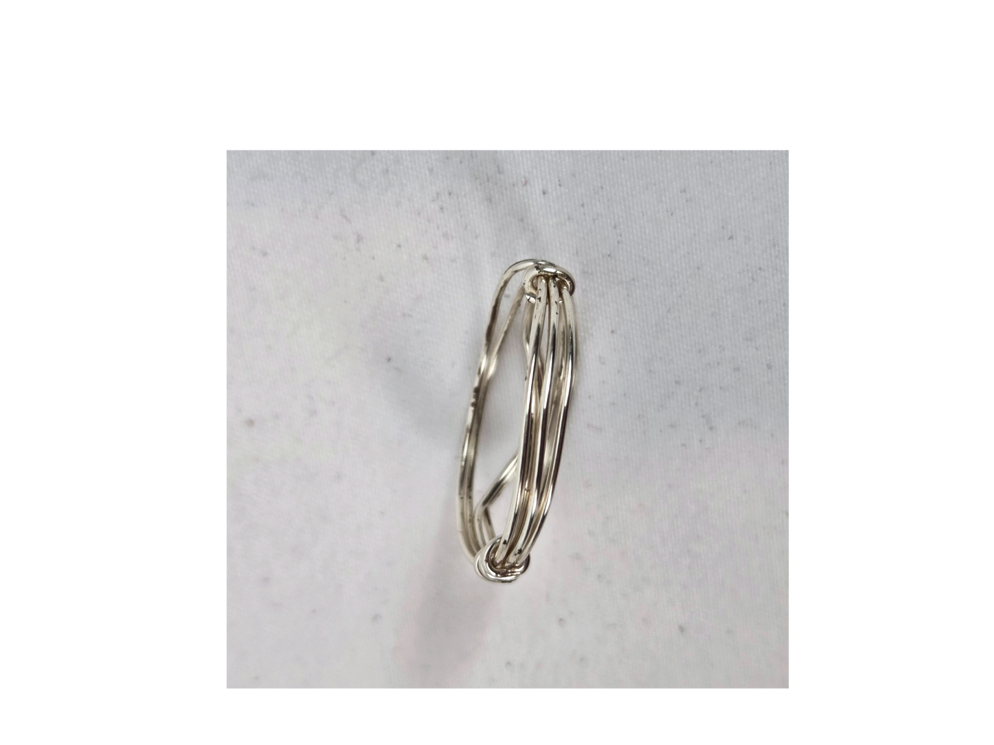 Sterling Silver Wire Wrap Ring Size 6